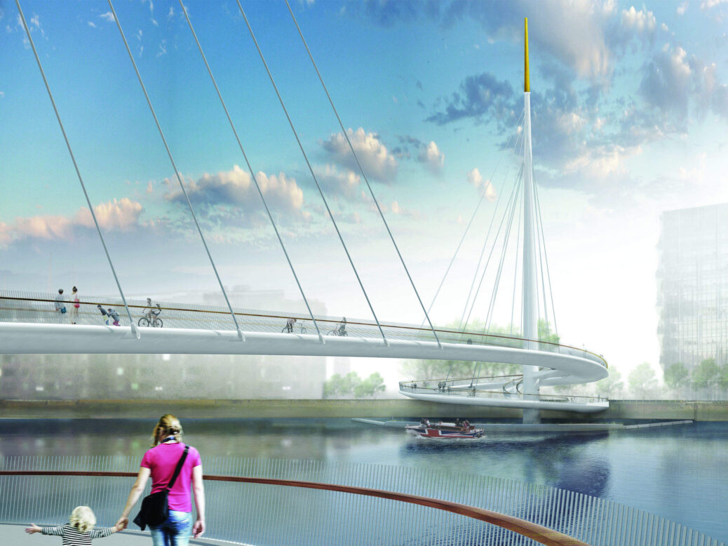 bicycle bridge design engineering thames london