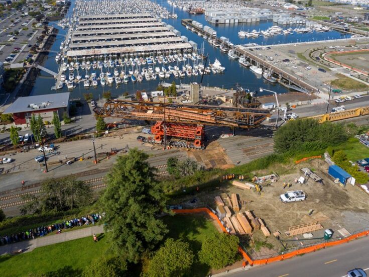 New Everett bridge in Washington takes shape