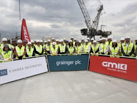 GMI Construction announces topping out of residential development in the UK