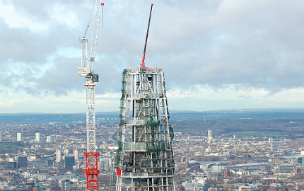 London's Shard is one of Europe's tallest buildings.