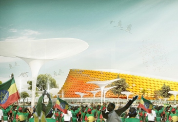 Football stadium in Ethiopia