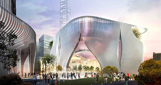 Xiqu Centre in Hong Kong's £1.7bn cultural district. 